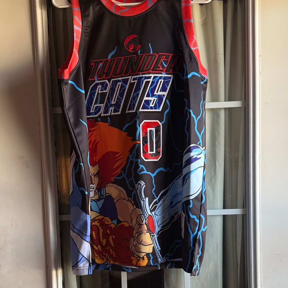 Thundercats Men's Sleeveless Jersey - Black and Red